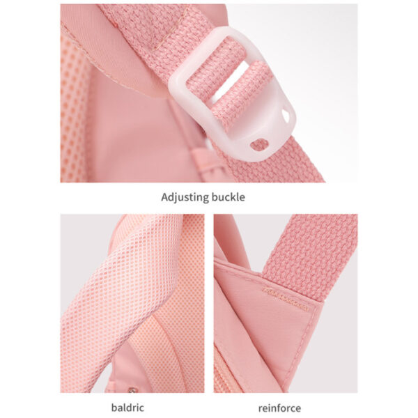 Kids Backpack Children School Bags for Girls Orthopedic Waterproof Primary Schoolbag Book Bag (pink) - Image 5