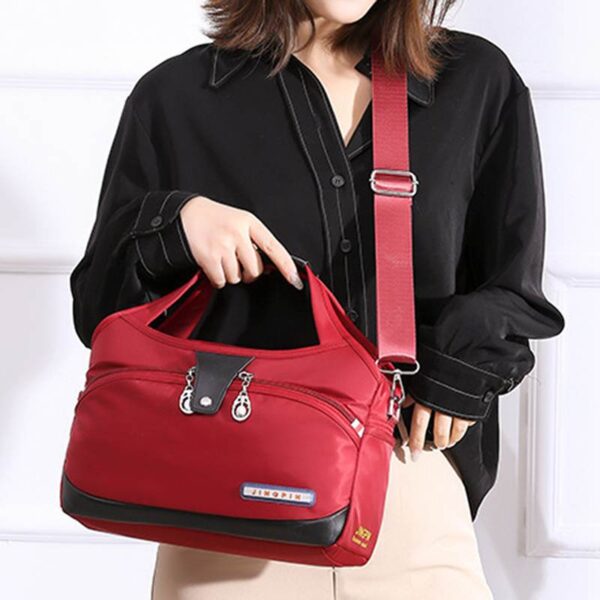 ( Red colour ) Large Capacity Waterproof Anti-theft Fashion - Image 2