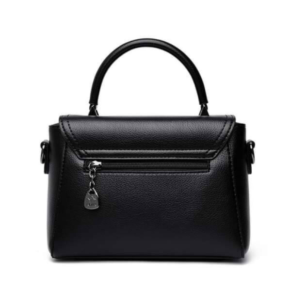 Luxury Fashion Quality Leather Kangaroo Handbag(Black) - Image 3