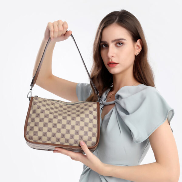 Women Luxurys Designers Bags Messenger Ivhandbag(Khaki) - Image 2