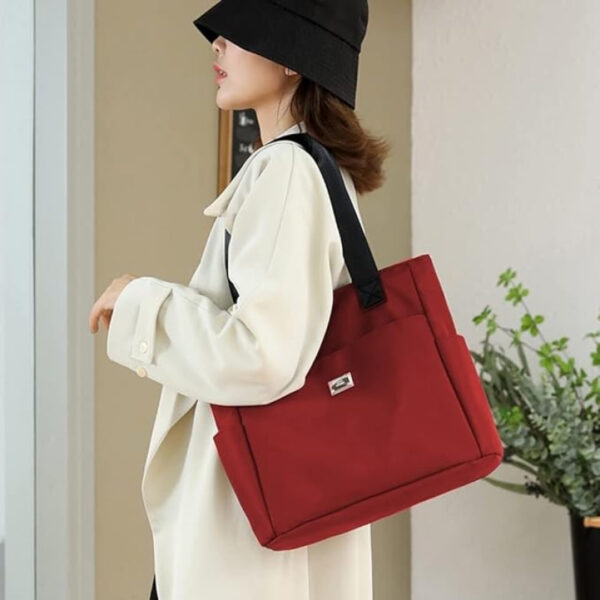 Fashion Shopping Bag ( maroon color ) - Image 2