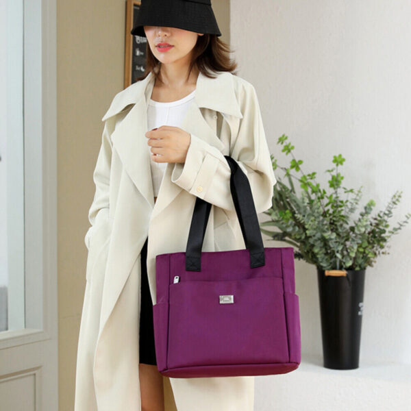 Fashion Shopping Bag ( Purple color ) - Image 2
