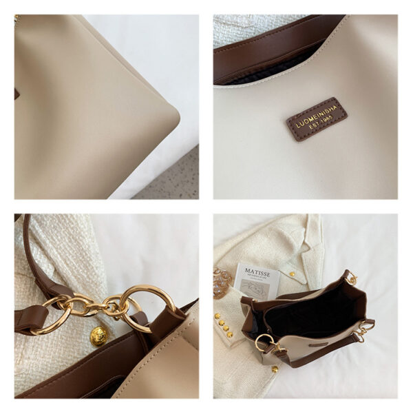 Signature Classic shoulder women's tote bags(off-white) - Image 3